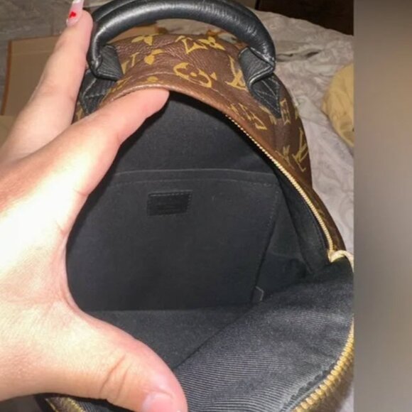 Louis Vuitton Backpack Palm Springs PM Monogram Reverse Monogram LIKE NEW - Picture 3 of 4